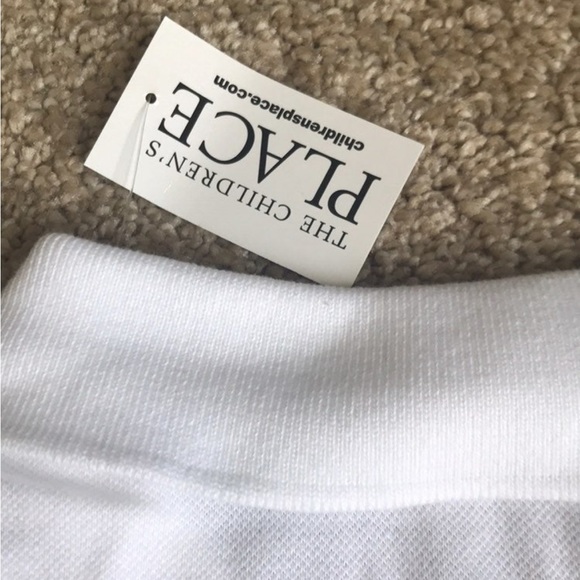 White polo long sleeve children’s place size 10-12 uniform top NWT - Picture 2 of 7